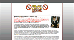 Desktop Screenshot of brakecheckbeware.com
